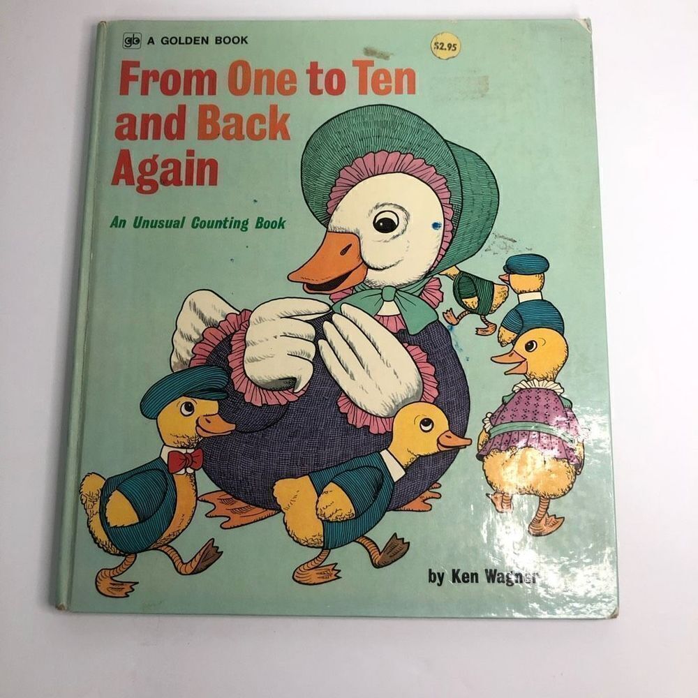 Golden book from 1 to 10 and‎ back again counting book Ken Wagner hardcover kids